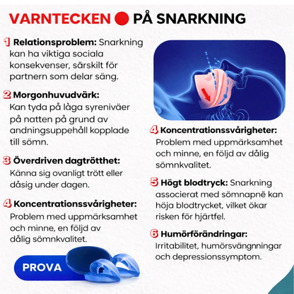 BodyShaker - Universell tyst anti-snarkningsskena